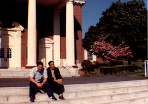 Ostaad and Dr. Hojat at Bucknell, Spring 1987.