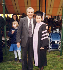 Ostaad and Naz at her specialty graduation, May 2000.