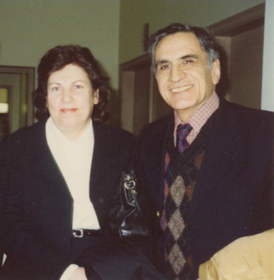 With his wife Lila, becoming permanent residence, April 1991.